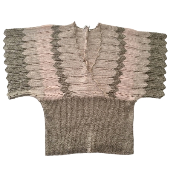 American Rag Tops - American Rag Cie Womens knit top pink and gold Size XL